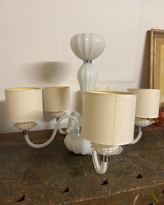 Lampadario di Murano e di opaline
