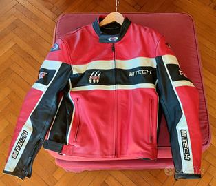 Giacca moto pelle MTech, taglia 56