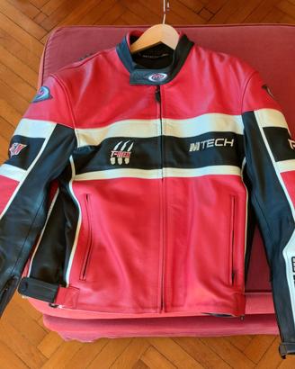 Giacca moto pelle MTech, taglia 56