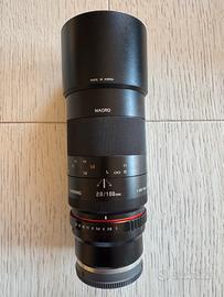 Obiettivo Samyang 100mm 2.8 sony F