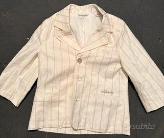 Giacca / Blazer Minibanda a righe beige e panna