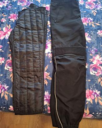 Pantaloni tuta moto imbottiti