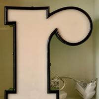 LETTERA “R” ALFABETO per arredo insegna latta