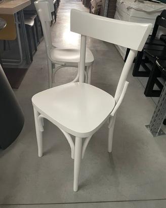 2 Sedia Milano Thonet laccata bianca opaca