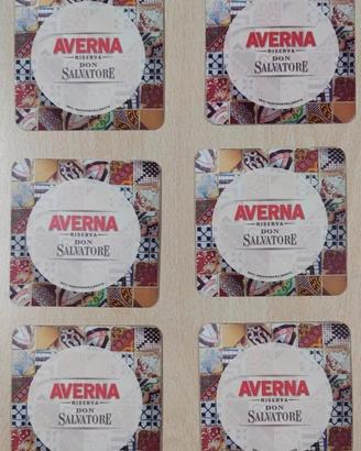SOTTOBICCHIERI AMARO AVERNA DON SALVATORE X6