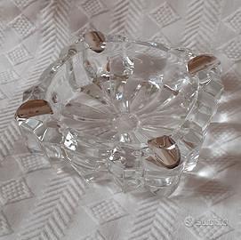 Posacenere cristallo e argento