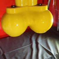 Lampadario in ceramica smaltata anni 60'