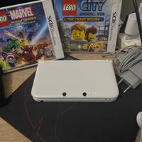 nintendo 3ds + 2 giochi + caricatore + sacca trasp