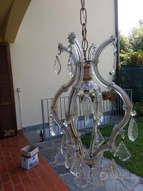 Lampadari cristallo a goccia anni 60/70