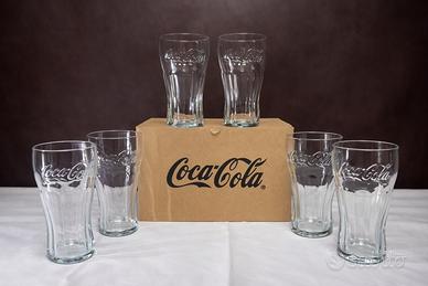 Set 6 Bicchieri Grandi di Coca-Cola 500 ml Vintage