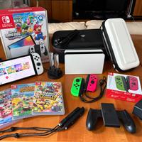 Nintendo Switch OLED+giochi+accessori – Come nuova
