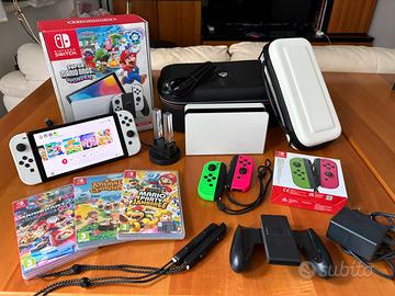 Nintendo Switch OLED+giochi+accessori – Come nuova