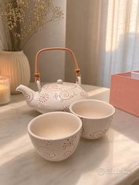 Set tea - teiera e due tazzine, stile giapponese