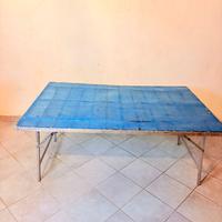 6 Tavoli pieghevoli in alluminio e vetroresina
