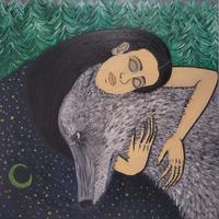 quadro dipinto a mano olio su tela 50x50 cm