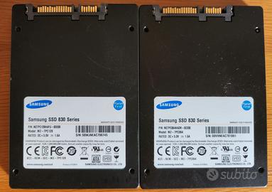 2 dischi SSD Samsung 64+128 Gb