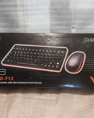 perixx mini tastiera e mouse wireless 2,4 GHz