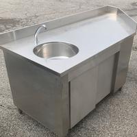 Mobile Lavello professionale in acciaio Inox