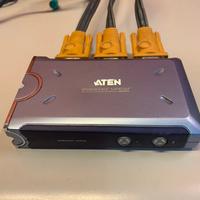 Aten master view 2 port KvM Switch