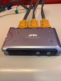 Aten master view 2 port KvM Switch
