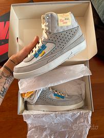 Jordan 2 retro sp x union grigio nebbia