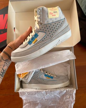 Jordan 2 retro sp x union grigio nebbia