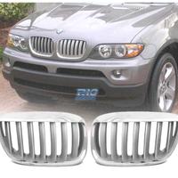 GRIGLIE BMW X5 E53 LCI 04-06 LOOK TITANIO CROMATO 