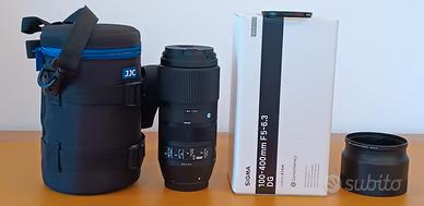 obiettivo zoom sigma 100-400mm F5-6.3 DG per Canon