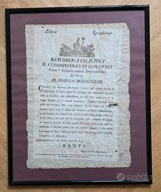 REPUBBLICA CISALPINA - COMMISS DI GOVERNO - 1800