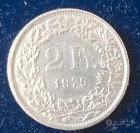Moneta da 2 Franchi Svizzera