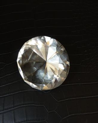 Soprammobile Diamante Gigante in Vetro Molato