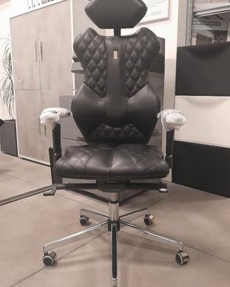 Sedia ergonomica Kulik Royal ecopelle nera