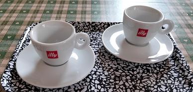 coppia tazzine caffè Illy vintage 