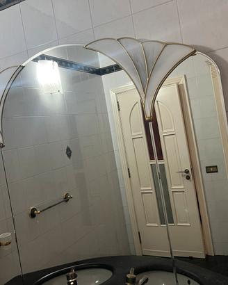 Specchio da bagno - Classico con dettagli dorati