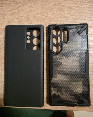 S23 Ultra smart cover originale + Ringke Fusion-X