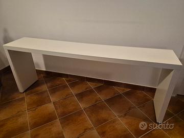 Consolle malm bianca scorrevole