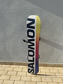 Set snowboard tavola Salomon e attacchi Burton