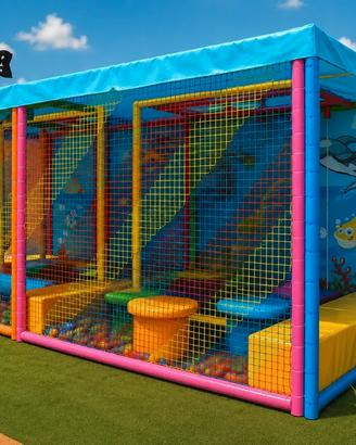 PERCORSO AVVENTURA NINJA WARRIOR CON COPERTURA