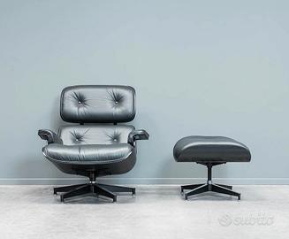 ALIVAR 717 Poltrona EAMES NUOVA  in pelle nera