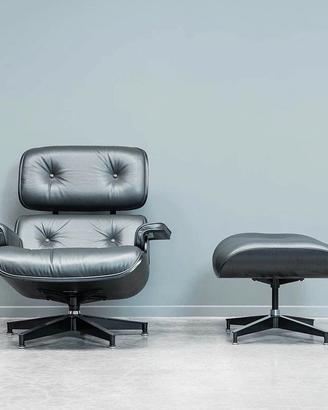 ALIVAR 717 Poltrona EAMES NUOVA  in pelle nera