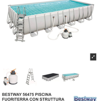 PISCINA BESTWAY 732X366X132 NUOVA COMPLET 699.00 €