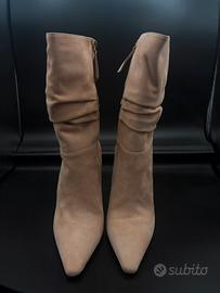 Lonigro Stivali Vera Pelle Beige 39