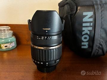 Obiettivo tamron 18-200mm f3,5-5,6 nikon + regali