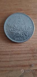 Moneta 5 Franchi 1970
