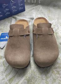 Birkenstock Boston Suede Mink 39 Nuove