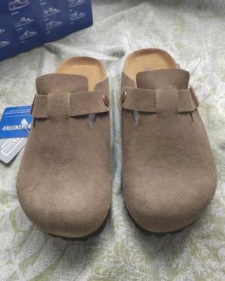 Birkenstock Boston Suede Mink 39 Nuove