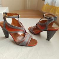 CHIE MIHARA sandali n.37 in vera pelle multicolore