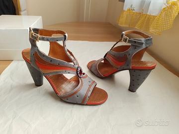 CHIE MIHARA sandali n.37 in vera pelle multicolore