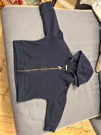 Felpa Relish blu con cappuccio