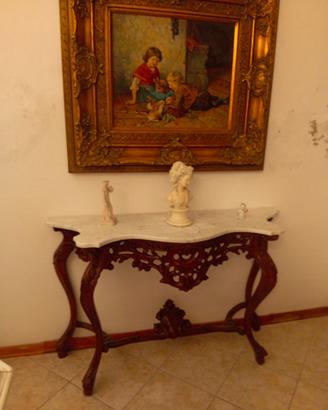Consolle piano marmo